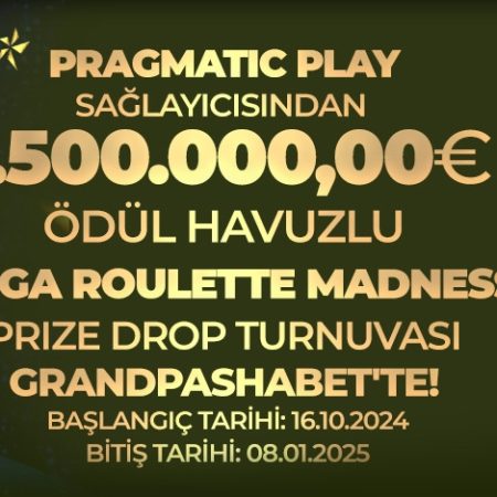 Pragmatic Play’den Grandpashabet’e 1.500.000 Euro Ödül